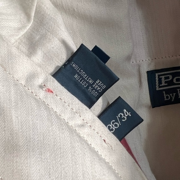 Polo Ralph Lauren 36W 34L Suffield Pant Red Classic Flat Front Chino Pants EUC - Picture 3 of 8